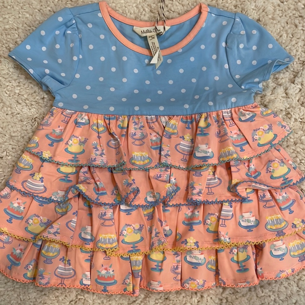 Matilda Jane dress, tiered cake pattern, brand new with tags